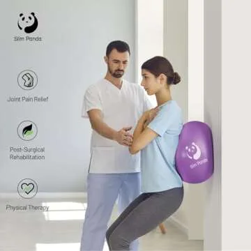 Slim Panda Pilates Ball,9 Inch Small Exercise Ball, Therapy Ball, Core Ball, Mini Yoga Ball for Pilates, Balance, Stability, Workout, Core Training and Physical Therapy