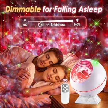 Galaxy Projector for Bedroom, 43 Lighting Modes Moon Star Projector Galaxy Light Projector for Bedroom,Vibrant & Dimmable Starlight Projector Room Projector,Remote Cloud Lights Galaxy Lamp for Bedroom