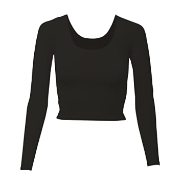 Almere Long Sleeve Top for Women, Contour Double-Lined Seamless Smooth Fabric Sleeved Basic Top Low ...