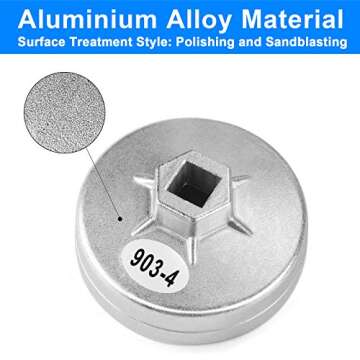 BETOOLL 23pcs Oil Filter Wrench Set, Oil Filter Socket Set with 65, 67, 72, 73, 74, 75, 76, 79, 84, 89, 91, 92, 95, 101mm, Compatible with Toyota VW BMW ‌GMC Sierra Ford Volvo