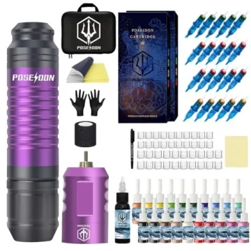 Wireless Tattoo Machine Kit - Complete Tattoo Supplies for Artists