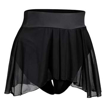 Women's Pole Dance Outfit Rave Shorts Ruffle Panties Skirt Electric Forest Festival Clothes High Wai...
