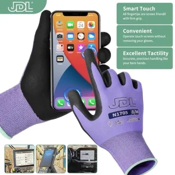 JDL Safety Work Gloves - Durable & Touchscreen Ready