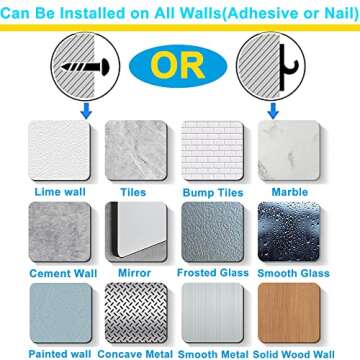 Auchic Shower Caddy - 6 Pack No Drill Organizer