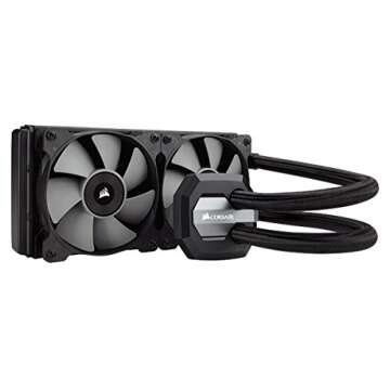 CORSAIR Hydro Series H100i v2 AIO Liquid CPU Cooler - 240mm Radiator with RGB Lighting and PWM Contr...