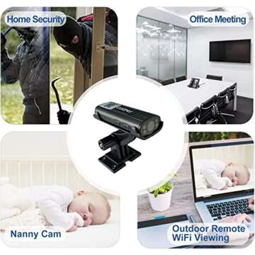 Hidden Security Cameras HUOMU Mini spy cam 1080P HD Wireless WiFi Remote View Tiny Home Surveillance Cameras Indoor Outdoor Video Recorder Smart Motion Detection