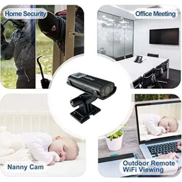 Hidden Security Cameras HUOMU Mini spy cam 1080P HD Wireless WiFi Remote View Tiny Home Surveillance Cameras Indoor Outdoor Video Recorder Smart Motion Detection