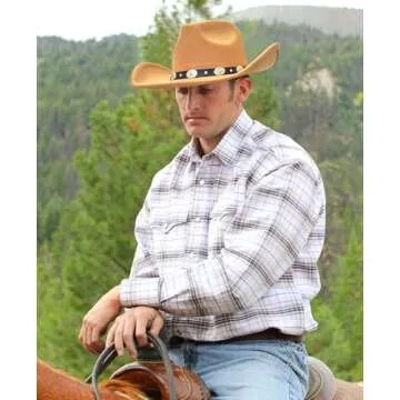 Lanzom Felt Cowboy Hat for Men & Women - Perfect Fit!