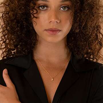 PAVOI Gold Plated North Star Charm Necklace for Women | Eco-Friendly Jewelry | 14K Yellow Gold