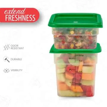Cambro Airtight Food Storage Containers - 2Qt & 4Qt Pack