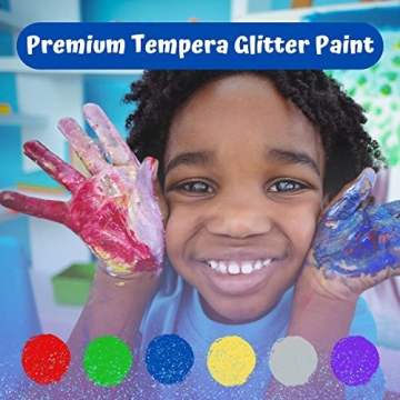 Rich Art Glitter Paint - Washable Tempera Paint Set