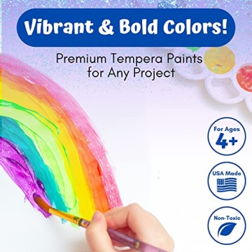 Rich Art Glitter Paint - Washable Tempera Paint Set