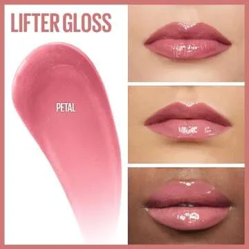 MAYBELLINE Lifter Gloss and Lifter Liner Makeup Gift Set, Lip Gloss and Lip Liner in Shades Petal and Line Leader