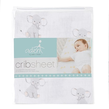 aden + anais Classic Crib Sheet - Soft Cotton Muslin Sheets