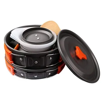 Gutsdoor Camping Cookware Set - Lightweight & Compact Cooking