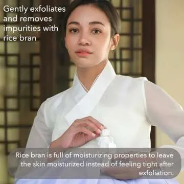 House of Dohwa Rice Bran Powder Wash | Mild Exfoliating Face Wash for Sensitive Skin | Vegan Enzyme Face Scrubber & Exfoliator for Sebum Control – Product of Korea | 60 g (2.1 oz)
