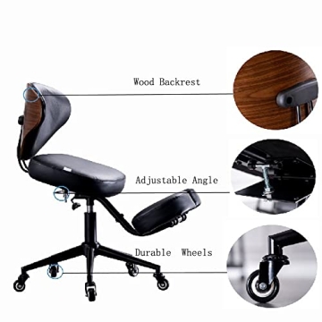 SITSEATSEE Ergonomic Kneeling Chair with Back Support