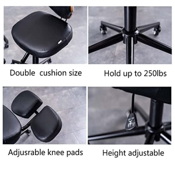 SITSEATSEE Ergonomic Kneeling Chair with Back Support