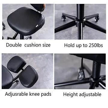 SITSEATSEE Ergonomic Kneeling Chair with Back Support