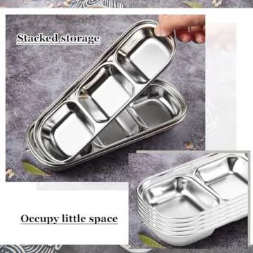 Maxcheck 6 Pcs Soy Sauce Dish Set for Home & BBQ Dining