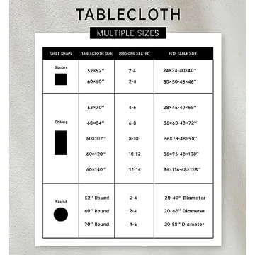 Stylish 60" Round Tablecloth - Dark Blue Linen Cover