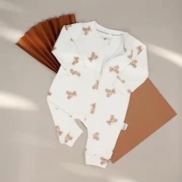 Cute Cotton Romper for Newborns - Teddy Bear Design