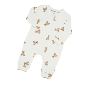 Cute Cotton Romper for Newborns - Teddy Bear Design