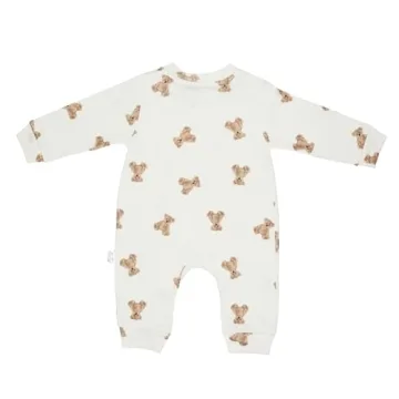 Cute Cotton Romper for Newborns - Teddy Bear Design