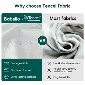 BABELIO Premium Memory Foam Crib Mattresses, 2-Stage, with Waterproof Lining & Removable Cover, for Standard Toddler Bed White and Grey