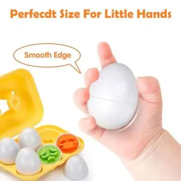 Zcpotizi Educational Egg Matching Toy for Toddlers