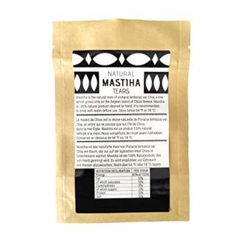 Chios Mastiha Tears Gum Greek 100% Natural Mastic Packs From Mastic Growers (25gr Medium Tears)