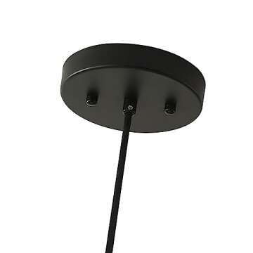 Farmhouse Pendant Light Fixtures, 2-Tier Drum Pendant Lighting with Linen Lampshade, 20 inch 3-Light Rustic Hanging Chandeliers for Living Room Kitchen Dining Room E26