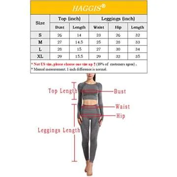 HAGGIS Womens Workout Sets Two Piece Seamless Long Sleeve Crop Top and High Waist Leggings Gym Yoga Athletic Sweatsuits