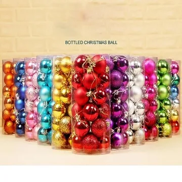 24PCS Shatterproof Mini Christmas Balls for Holiday Decor
