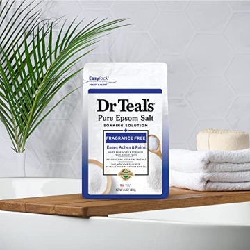 Dr Teal's Fragrance-Free Epsom Salt Magnesium Soak 4 lbs