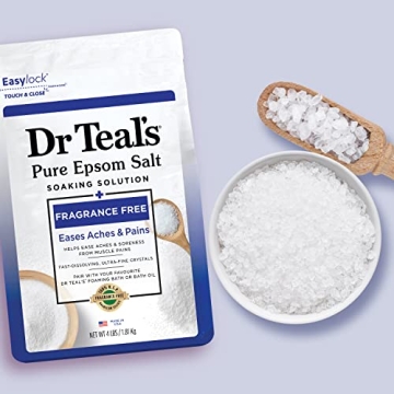 Dr Teal's Fragrance-Free Epsom Salt Magnesium Soak 4 lbs