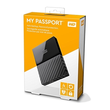 Western Digital 4TB My Passport External Hard Drive USB 3.0 - WDBYFT0040BBK-WESN
