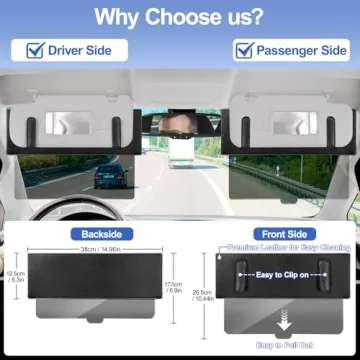 Polarized Sun Visor Extender Anti-glare Car Accessory