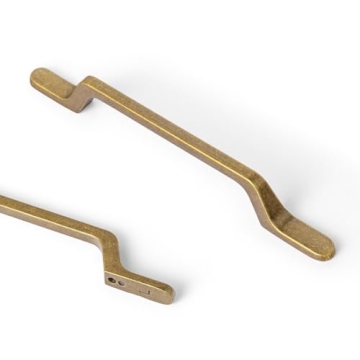 Goo-Ki 6 Pack Vintage Bronze Cabinet Pulls - Stylish Drawer Handles for Kitchen & More