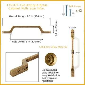 Goo-Ki Antique Bronze Cabinet Pulls – Elegant & Durable