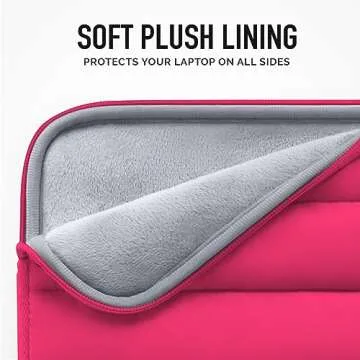 Vandel - The Original Puffy Laptop Sleeve 13-14 Inch. Pink Laptop Sleeve for Women. Carrying Case Cover for MacBook Pro 14 in, MacBook Air 13 Inch, iPad Pro 12.9, Dell, Asus, HP