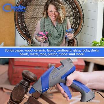 High Power Hot Glue Gun for Crafts & Repairs