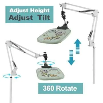 Versatile Embroidery Floor Stand with Phone Holder