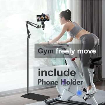 Versatile Embroidery Floor Stand with Phone Holder