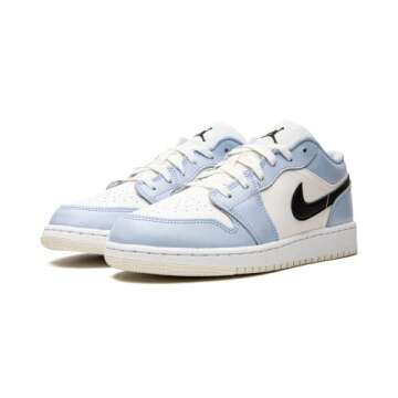 Jordan Youth Air 1 Low (GS) 554723 401 Ice Blue - Size 7Y