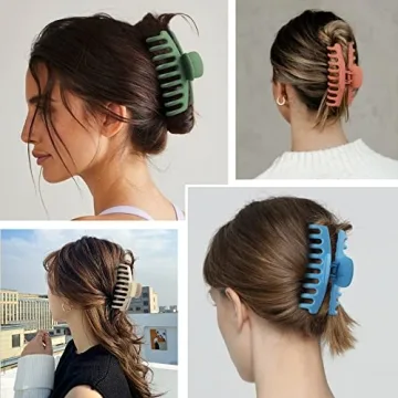 12 Pcs Non-Slip Large Hair Claw Clips for Women