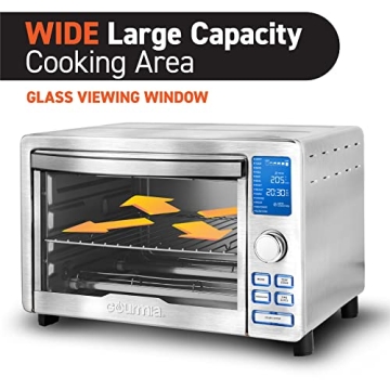 Gourmia Digital Stainless Steel Toaster Oven Air Fryer