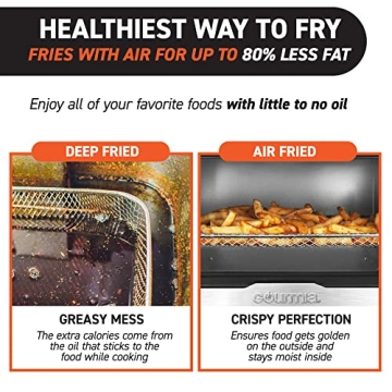 Gourmia Digital Stainless Steel Toaster Oven Air Fryer