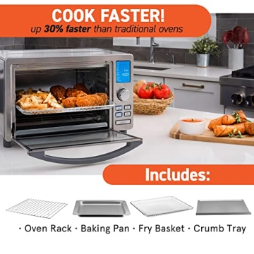 Gourmia Digital Stainless Steel Toaster Oven Air Fryer