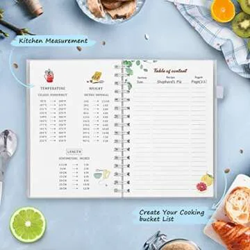 JUBTIC Recipe Book - Personalize Your Family Cookbook